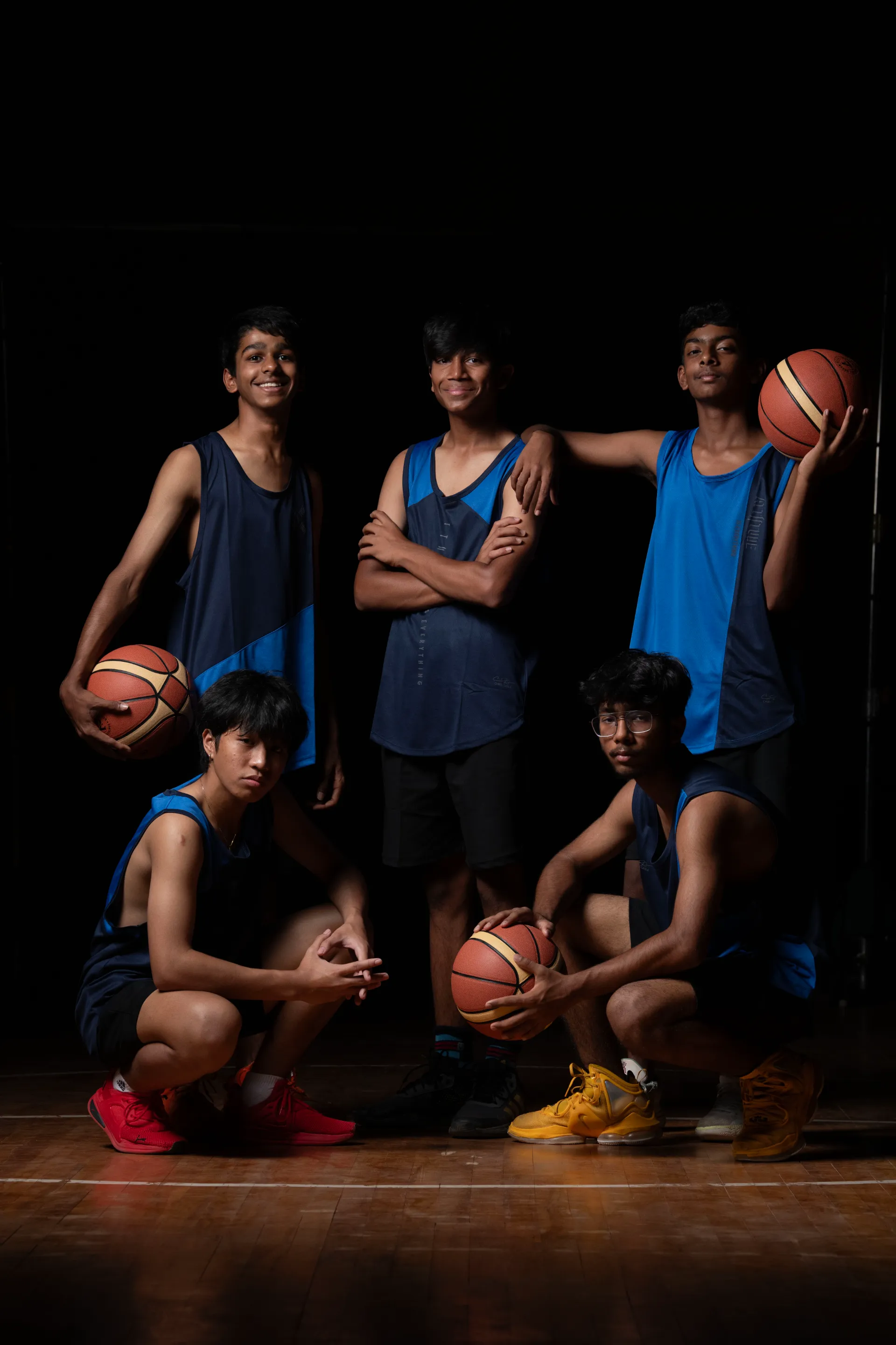 Young JAIN Sports basketball athletes